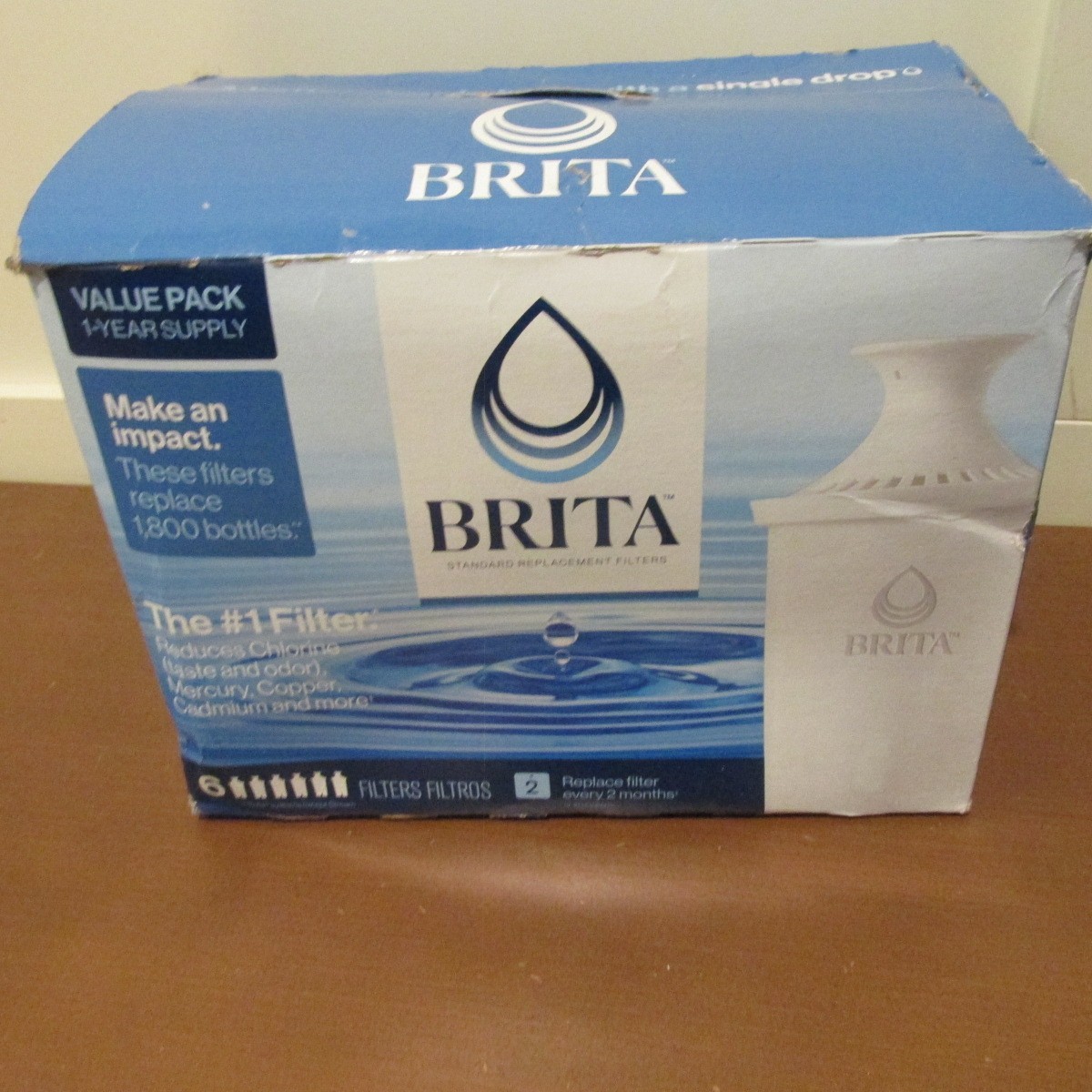 Brita Standard Water Filter Replacement Filter for Pitchers & Dispensers 9 Pack