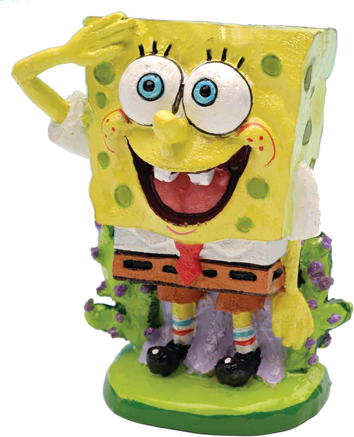 Multi-Color Spongebob & Patrick Aquarium Filter Accessory – Safe Resin Design