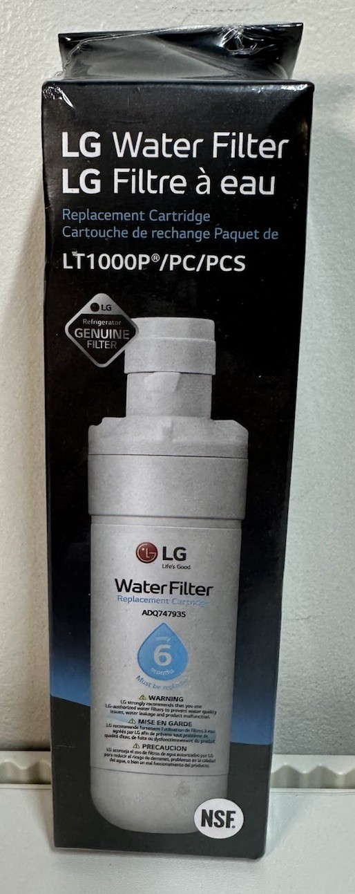 LG water Filter replacement Cartridge LT1000P/PC/PCS ADQ747935 New Sealed