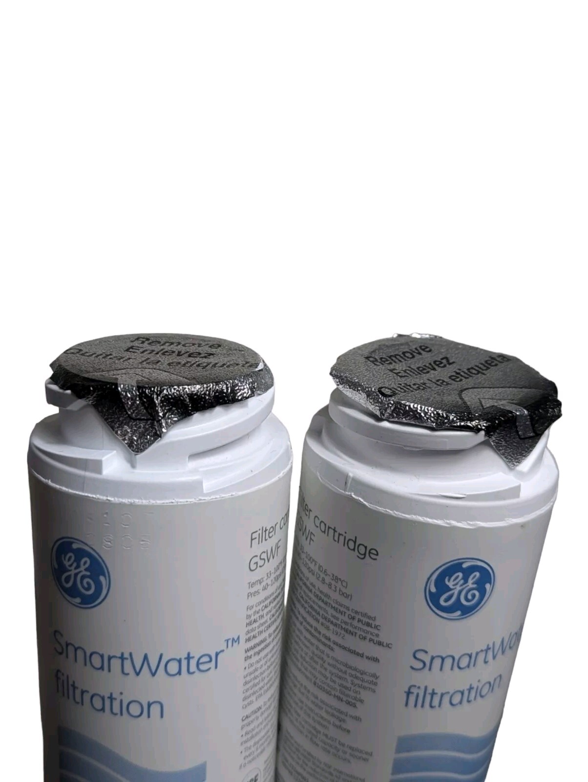 2x Genuine GE Appliances GSWF Replacement Refrigerator Water Filter Cartridges
