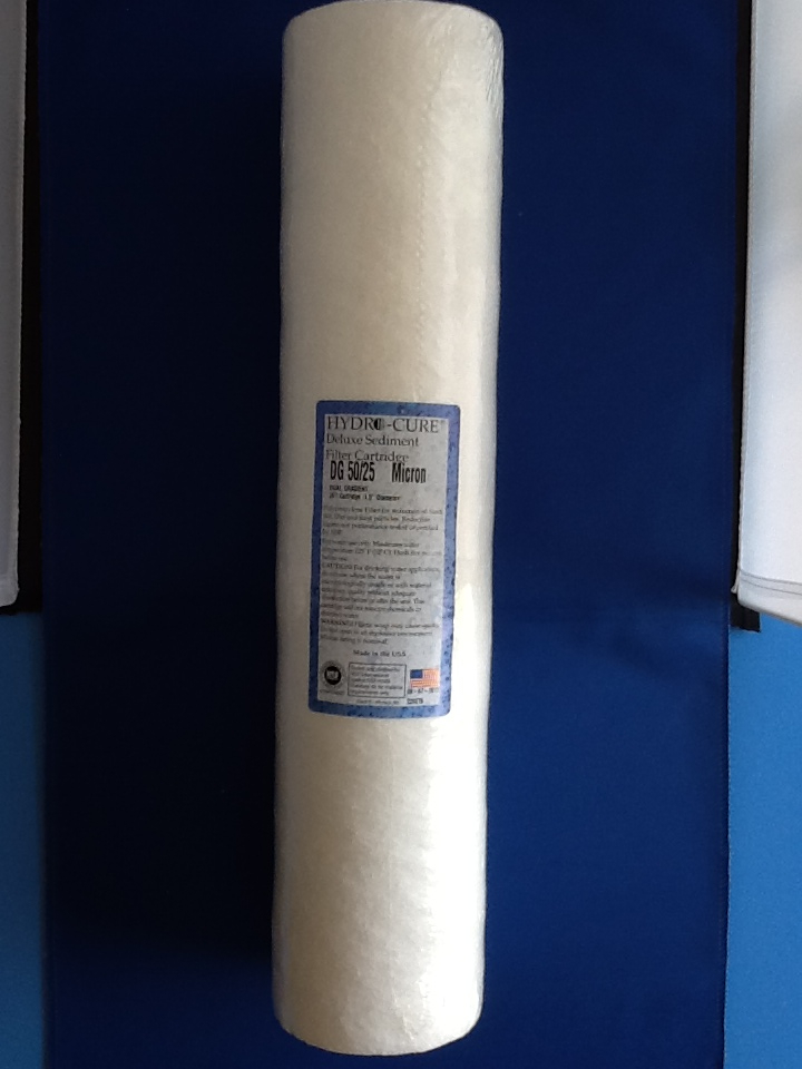 HYDRO CURE DELUXE DG 50/25 BIG BLUE 20″x4.5″ SEDIMENT FILTER