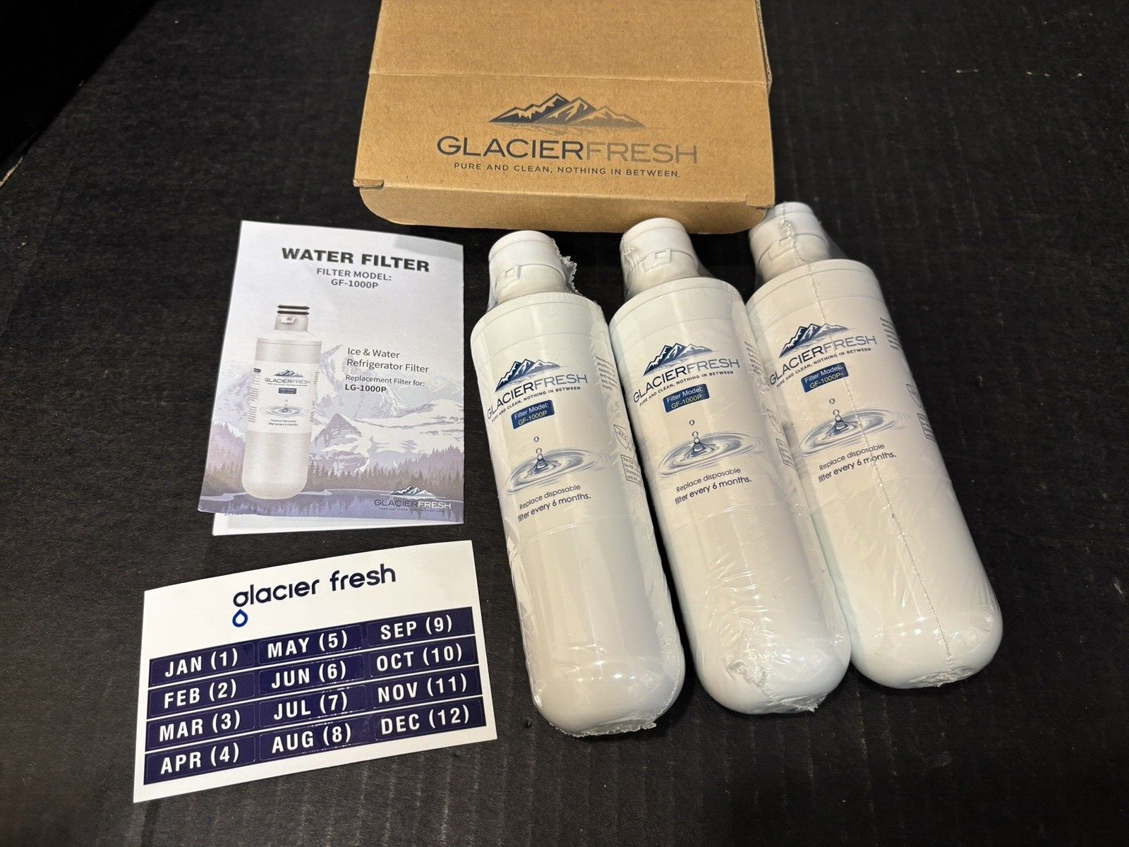Glacier Fresh GF-1000P Compatible with LG LT1000P Refrigerator Water Filter 3 Pc