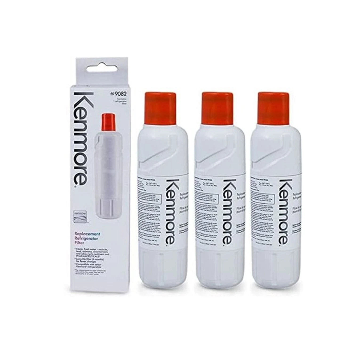3 Genuine Kenmore 9082 Replacement Refrigerator Filter, FREE SHIPPING / SEALED