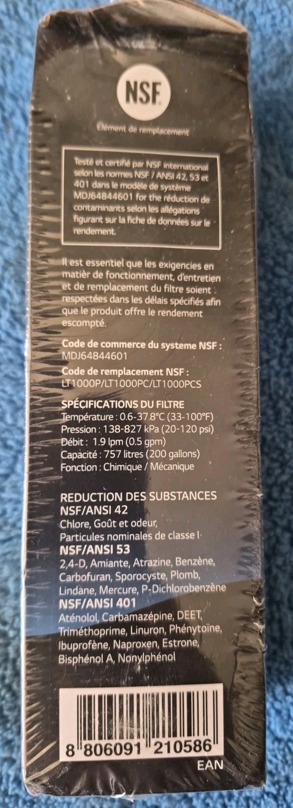 LG LT1000P Filter Replacement Refrigerator Water Filter Genuine SEALED E46
