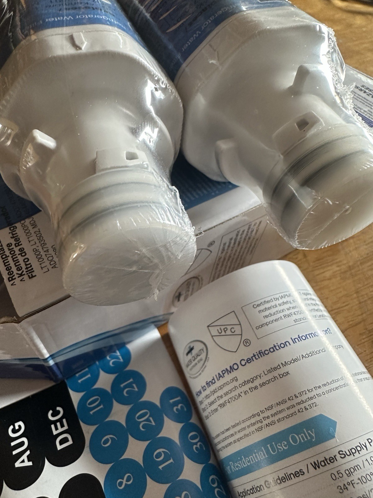 Icepure Rwf4700a Refrigerator Water Filter Two New Open Box.