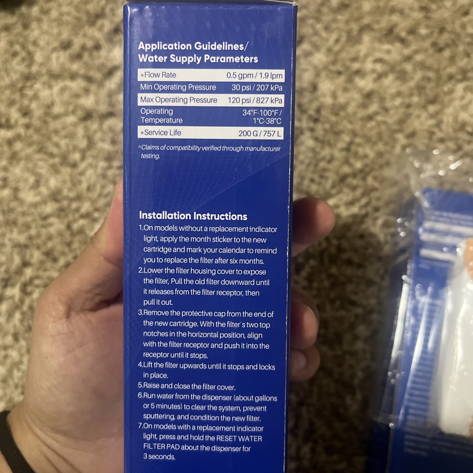 PUREPLUS Replacement filters for LG LT700P, Kenmore Elite 469690, ADQ3600610