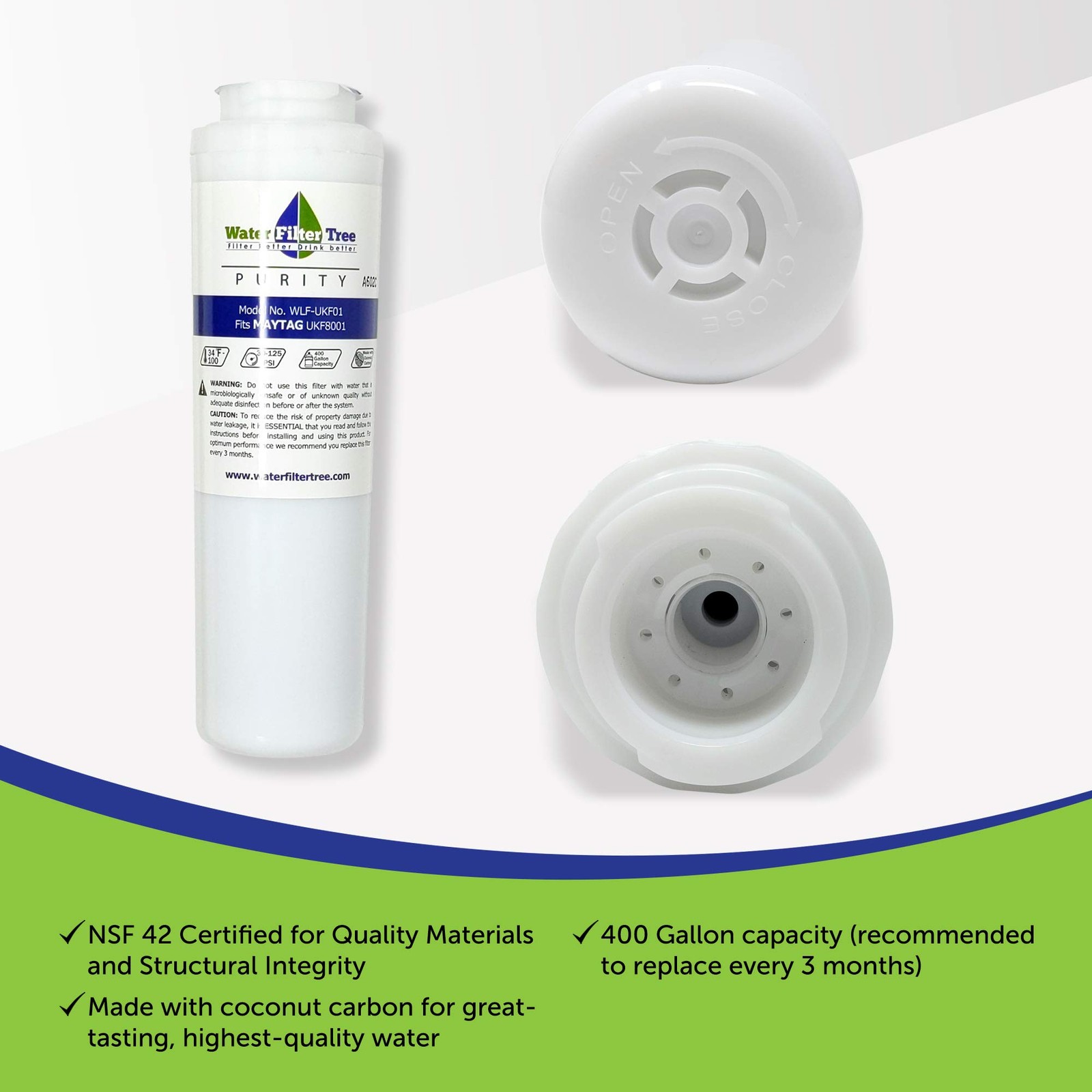3 X WLF-UKF01 – Replacement Filter for Maytag UKF8001-67003528-Triple Pack