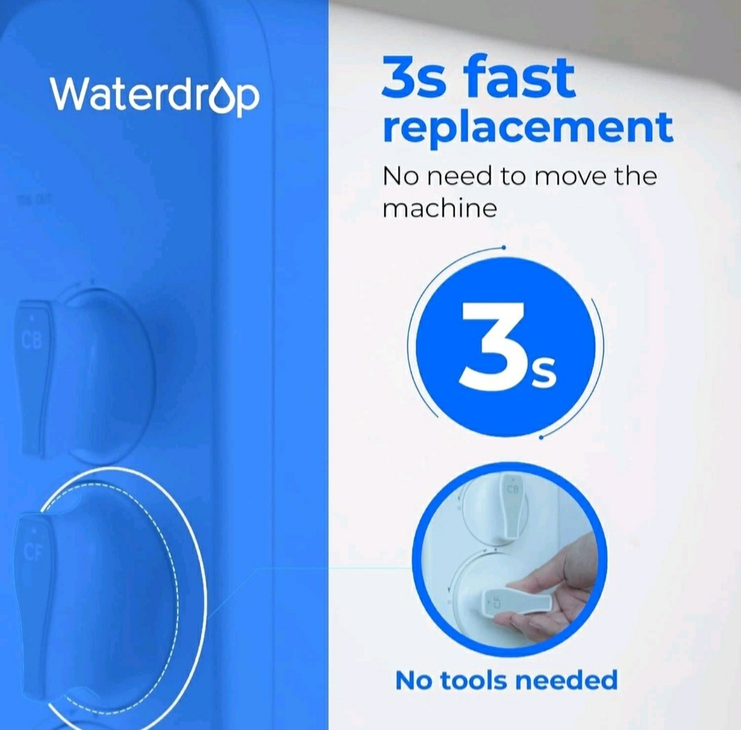 Waterdrop WD-G3-CF Filter, Replacement for WD-G3-W, WD-G3P600 and WD-G3P800-W