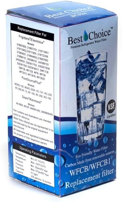 Best Choice BCF84 For Frigidaire PureSource WF1CB,WFCB, RG100 NGRG2000 NEW! 1 PK