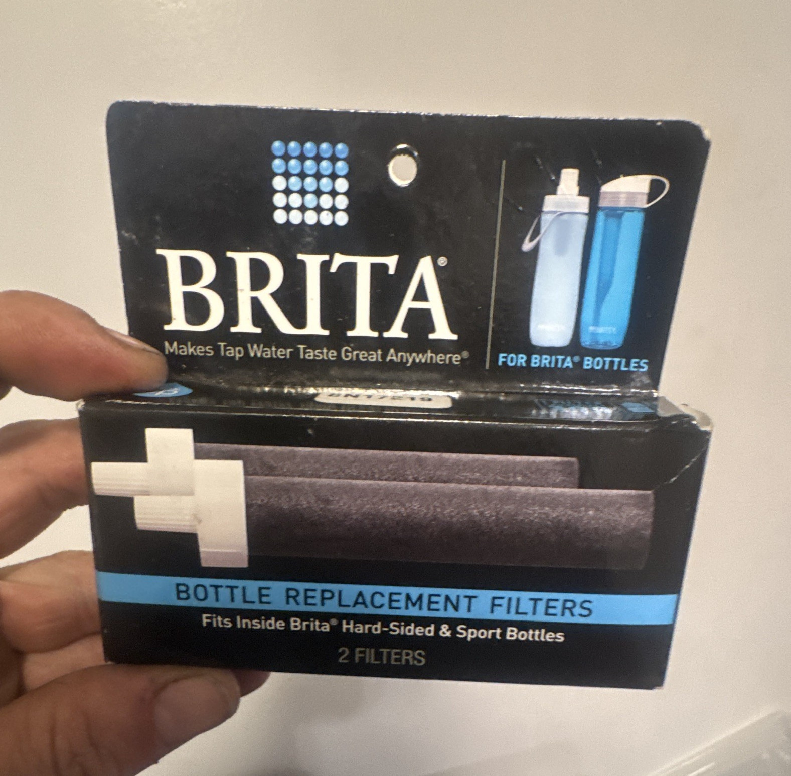 BRITA Bottle Replacement Filters 2-Pack For Hard-Sided/Sport Bottles 40 gal