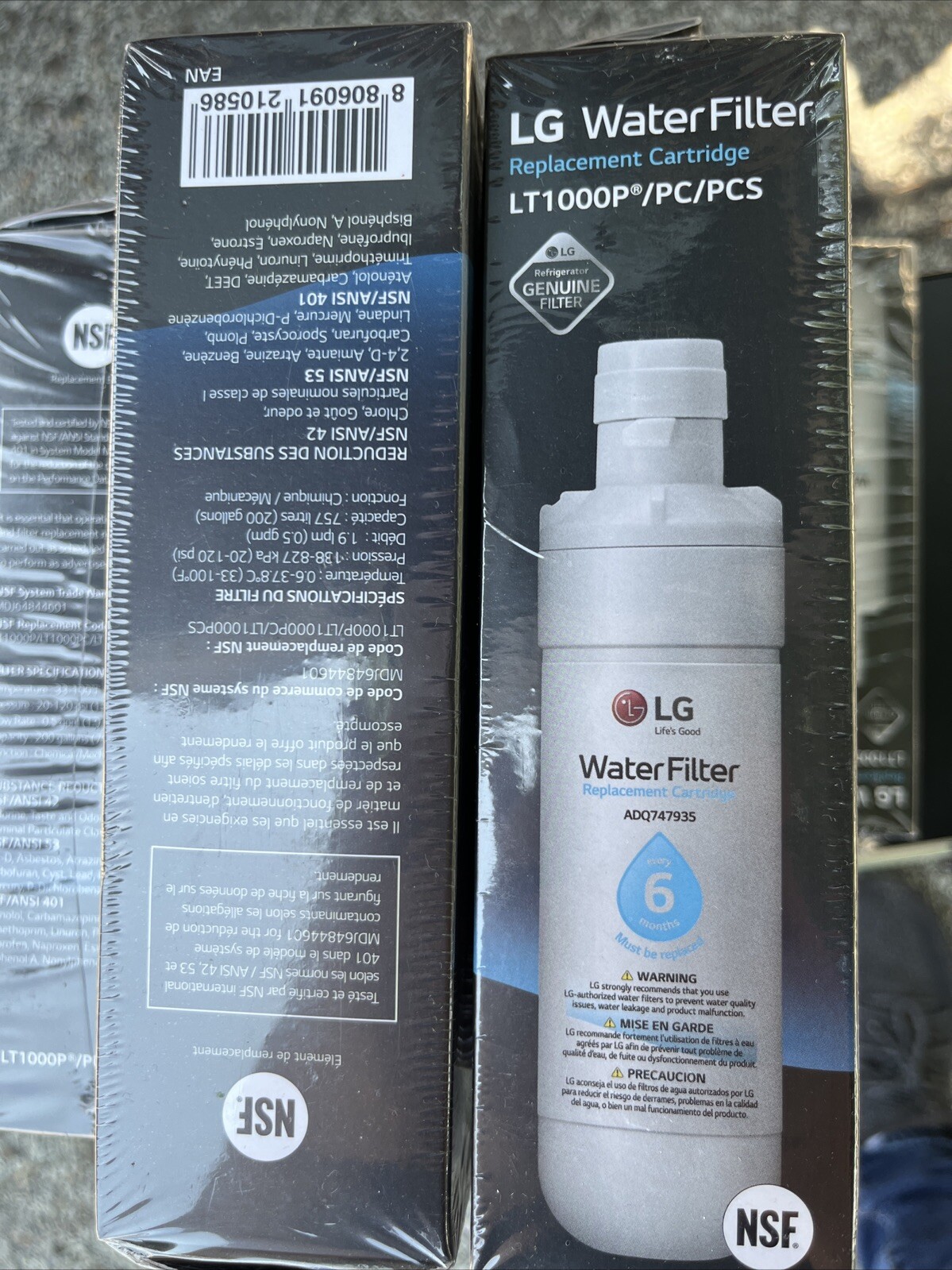 LG LT1000P/PC/PCS NEW AND ORIGINAL !!Refrigerator Water Filter Genuine Cartridge