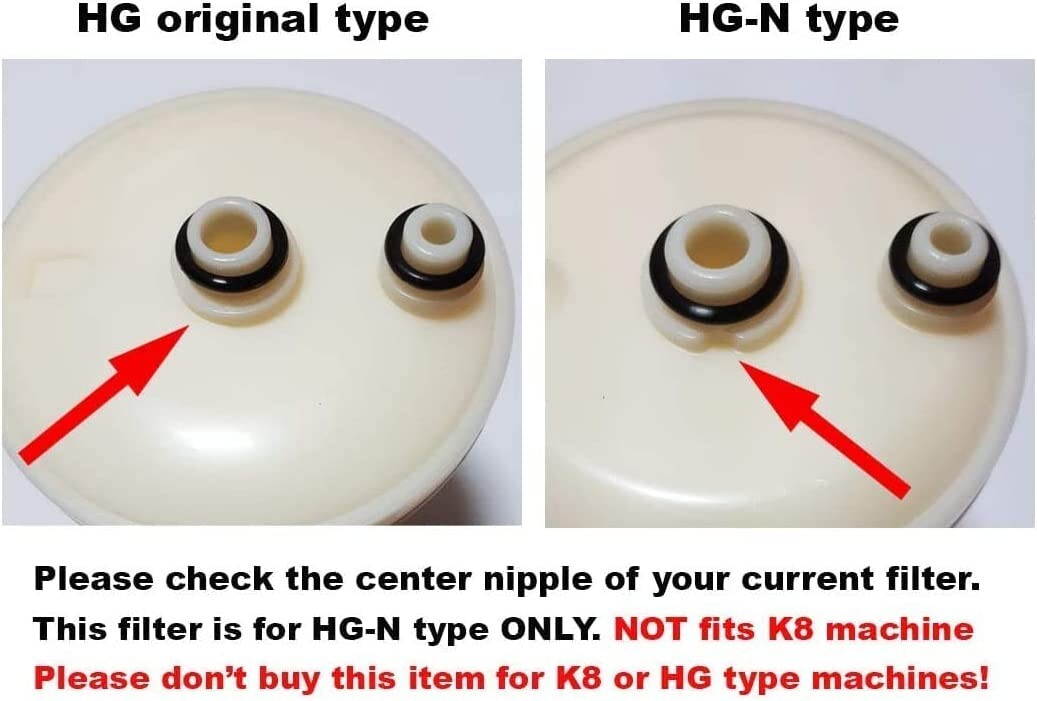 KANGEN Compatible HG-N (NOT F8) Replacement Filter for Enagic Leveluk SD501HG-N
