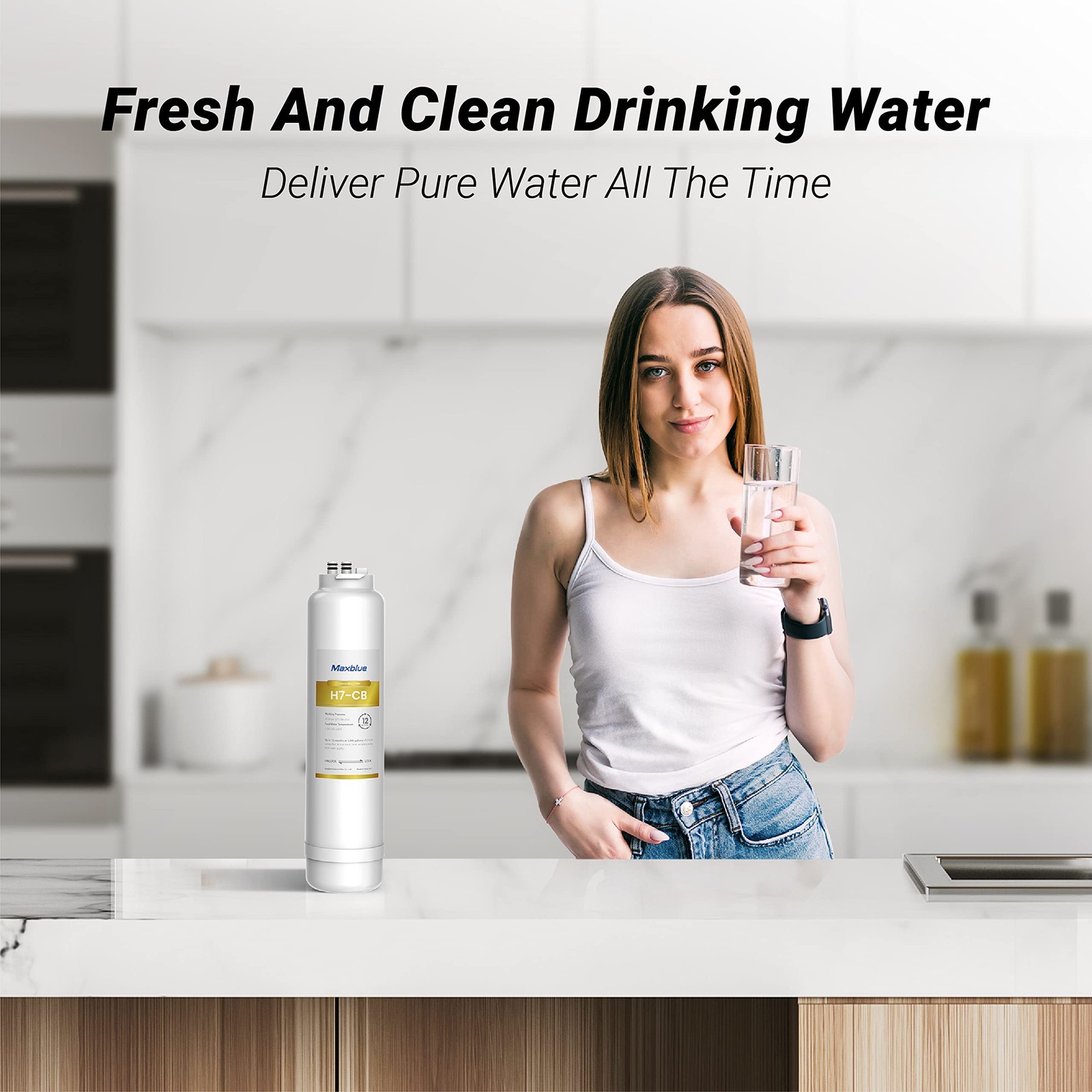 MB-H7-CB Filter, 1-year Lifetime, Replacement for MB-H7 Reverse Osmosis System