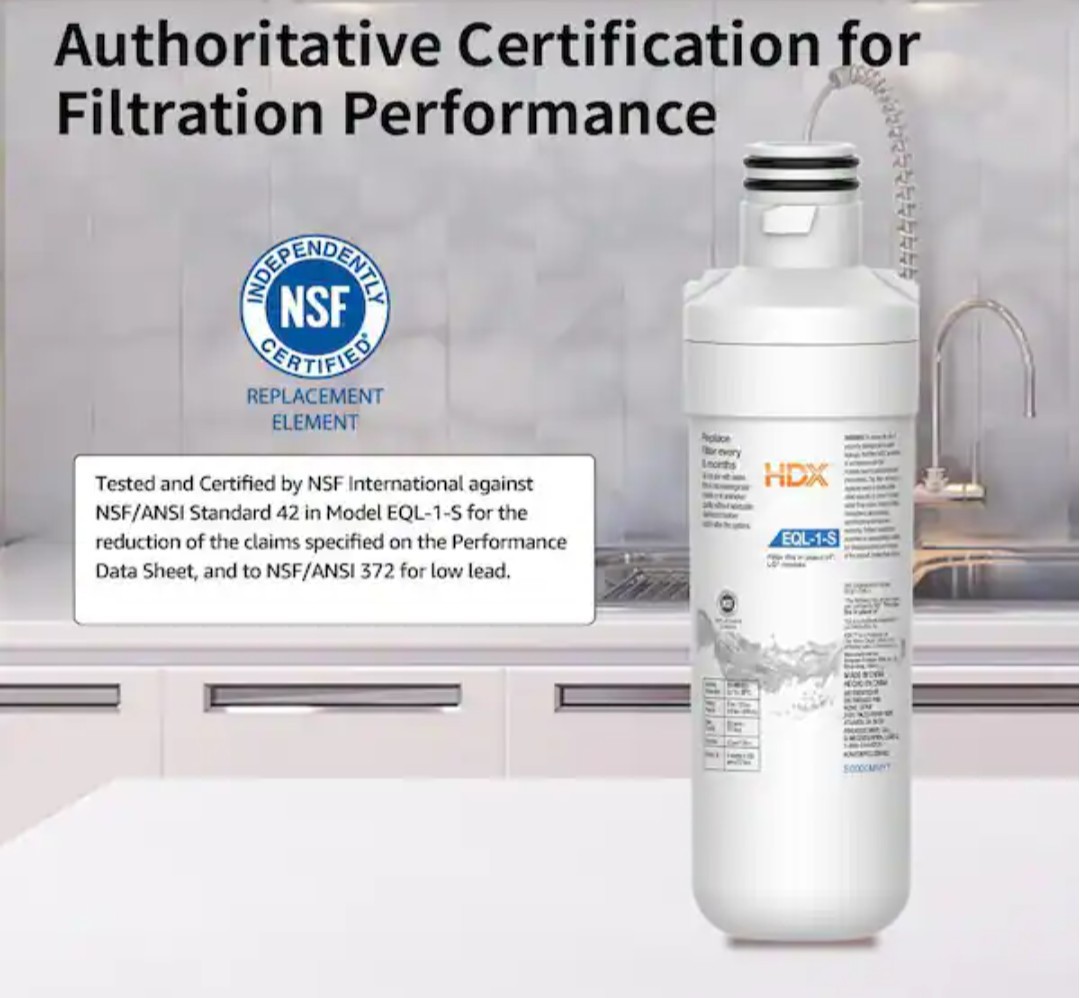 HDX EQL-1-S Standard Refrigerator Water Filter Replacement For LG LT1000P (2…