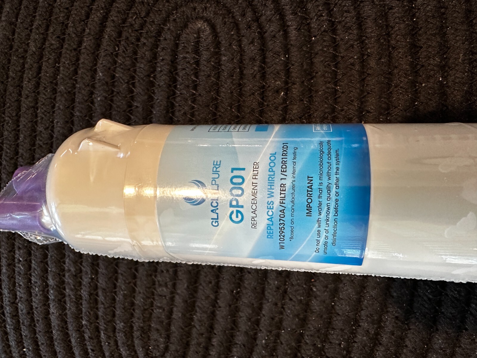 Glacialpure Refrigerator water filter #1. See description for fitment,brand new.