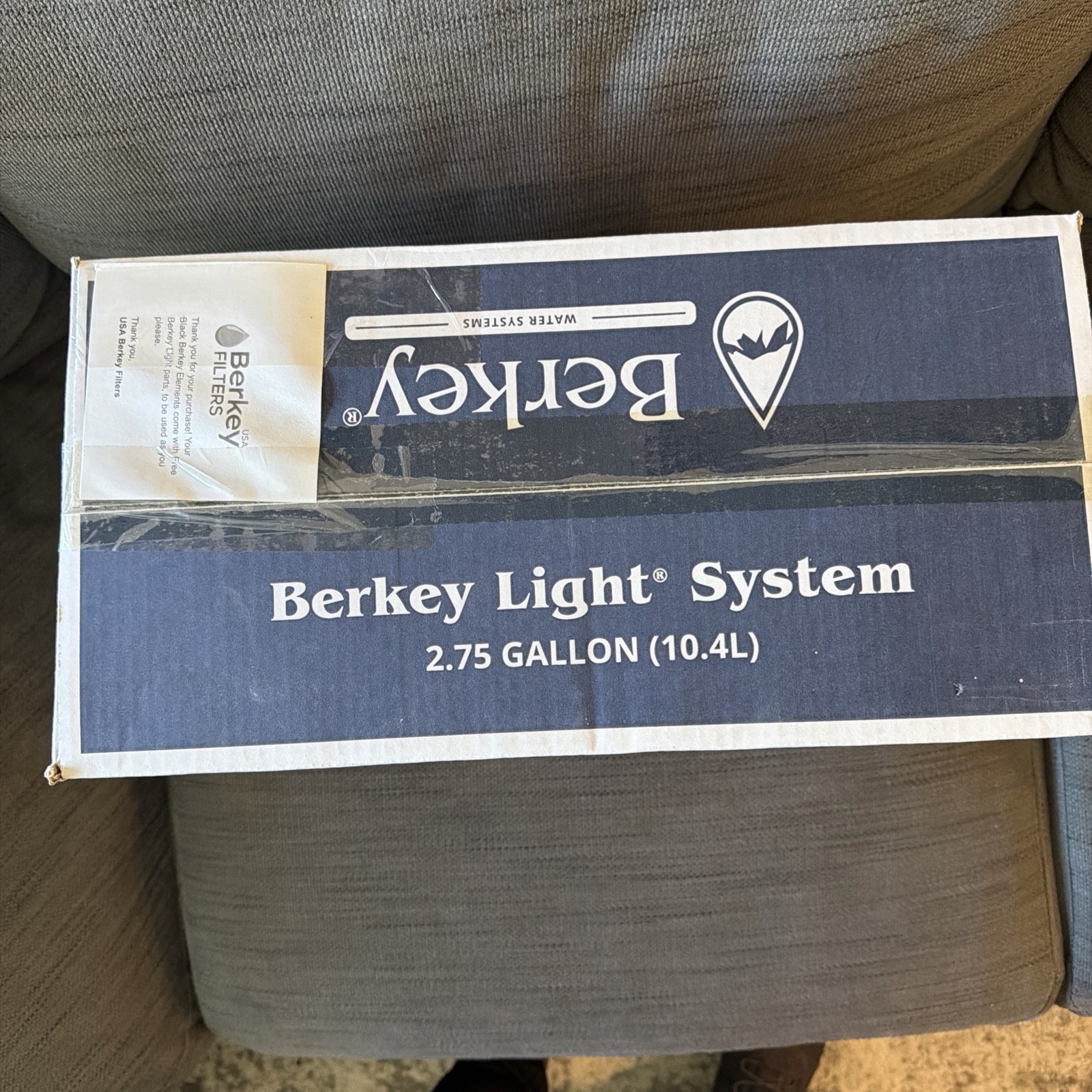 Berkey Light Water Filtration System W/2 Black Filter Elements 2.75 Gallon