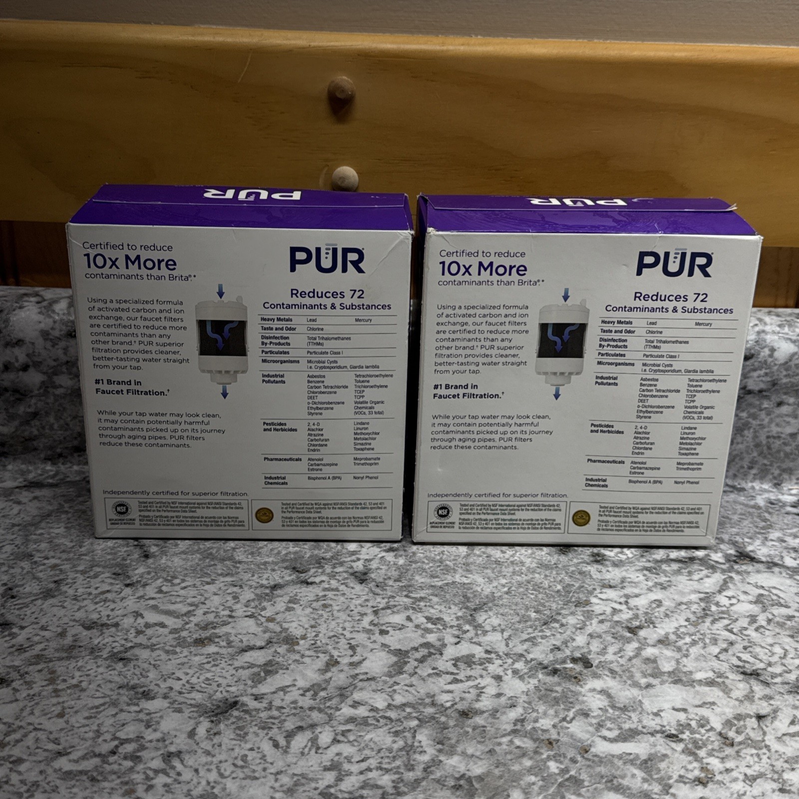 New Sealed Genuine PUR RF-3375 FAUCET FILTER 2 X 2 Packs. 4 Filters