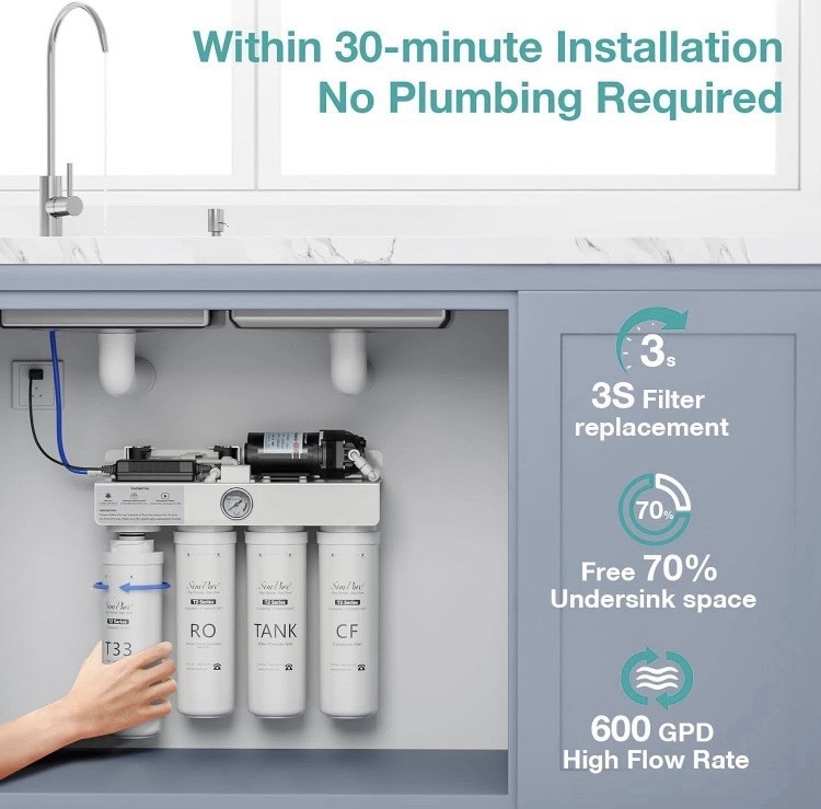 SimPure T2-600T RO Water Filtration System