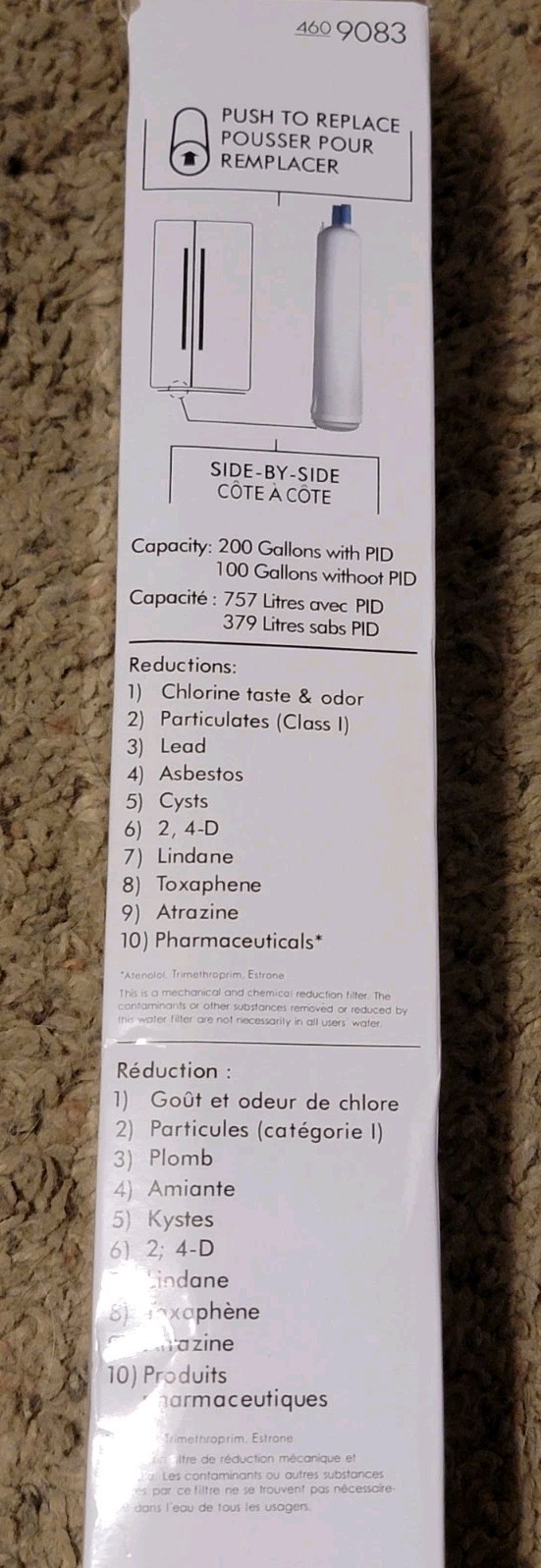 Genuine OEM 9083 Kenmore 4609083 Replacement Refrigerator Water Filter Sealed