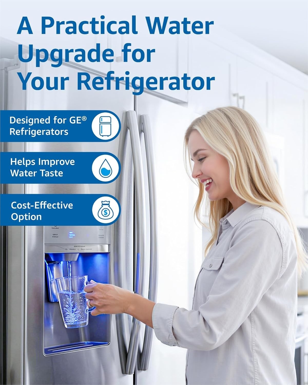 FL-RF13 Refrigeration Water Filter – Reduces Chlorine & Impurities, 300 Gallons
