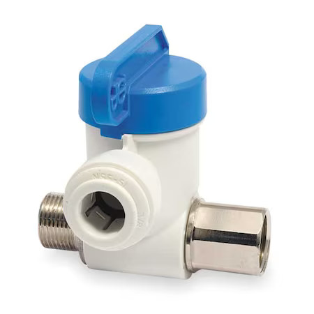 John Guest Asvpp5 Adapter, 1/2X3/8 In, 1/4 In Tube, 150 Psi