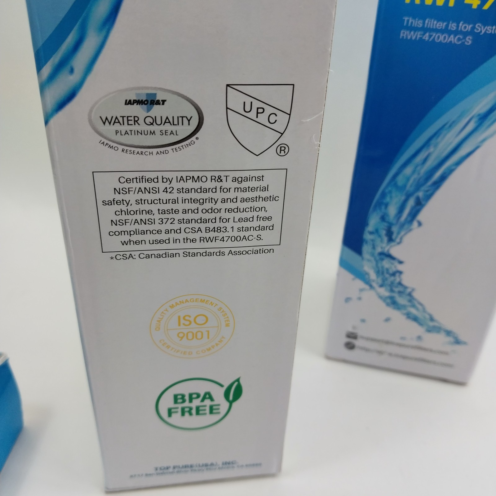 2 PK ICEPURE RWF4700AC LG & KENMORE Fridge Water Filters + AF004 Air Filters