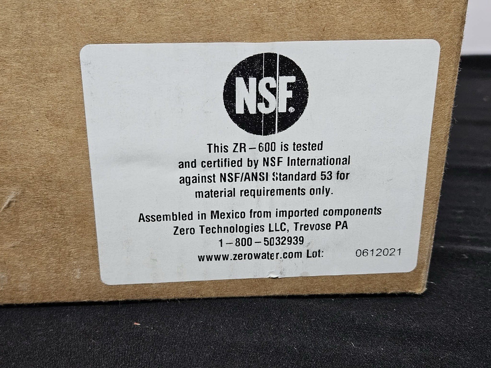 ZeroWater ZR600 5-Stage Replacement Water Filters 5 Pack New Sealed NSF