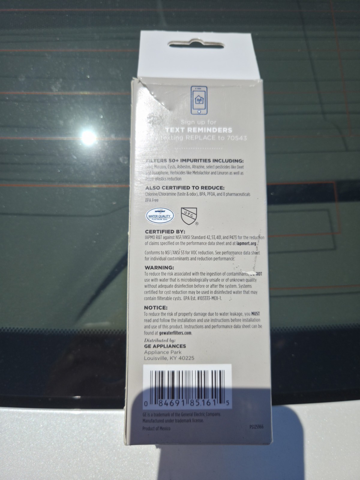 GE XWFE Refrigerator Water Filter – White