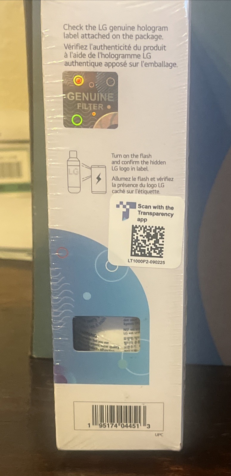 Genuine LG LT1000P2 Refrigerator Water Filter 2 Pack OEM Sealed New
