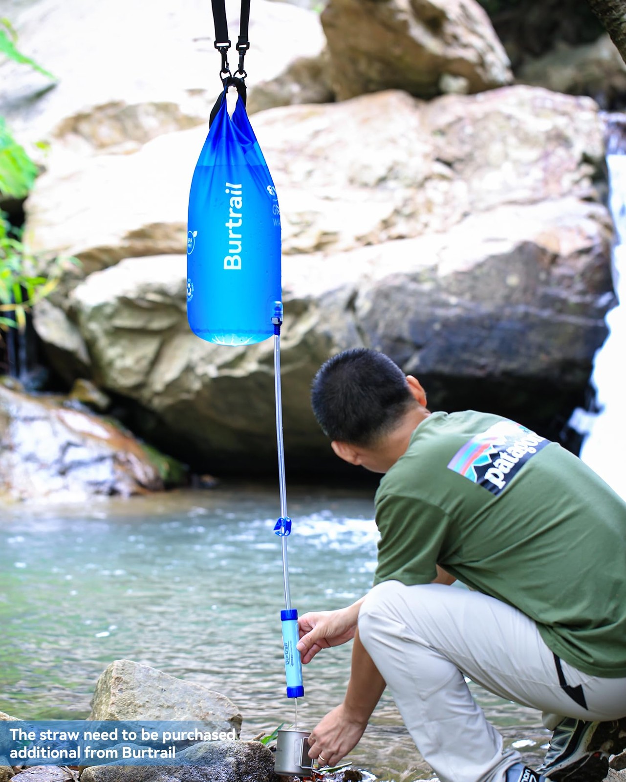 Burtrail Ultra Gravity Water Bag 8L/2Gal BT240801-GB Camping Hiking Backpacking