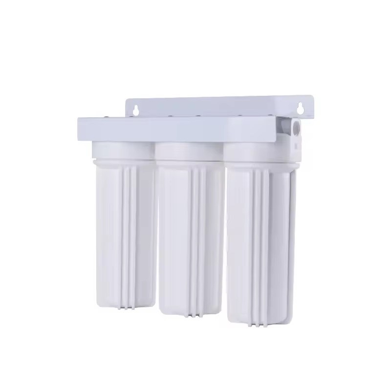 3 Stage Water Filter System White Housings 1/2” IN/OUT PP, GAC, CTO, Wrench