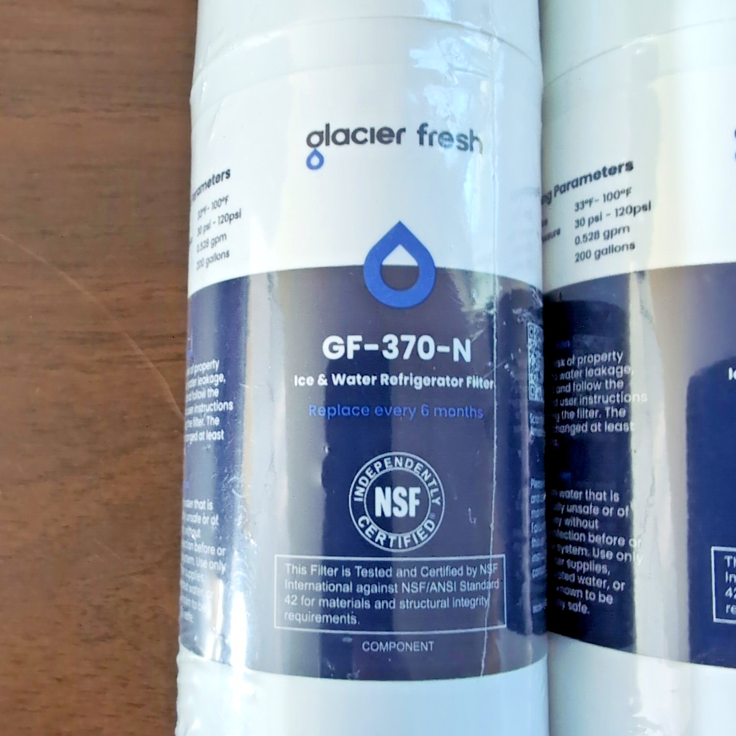 Glacier Fresh GF-370 Ice & Water Refrigerator Filter (EDR1RXD1) 2 Pack, Sealed!