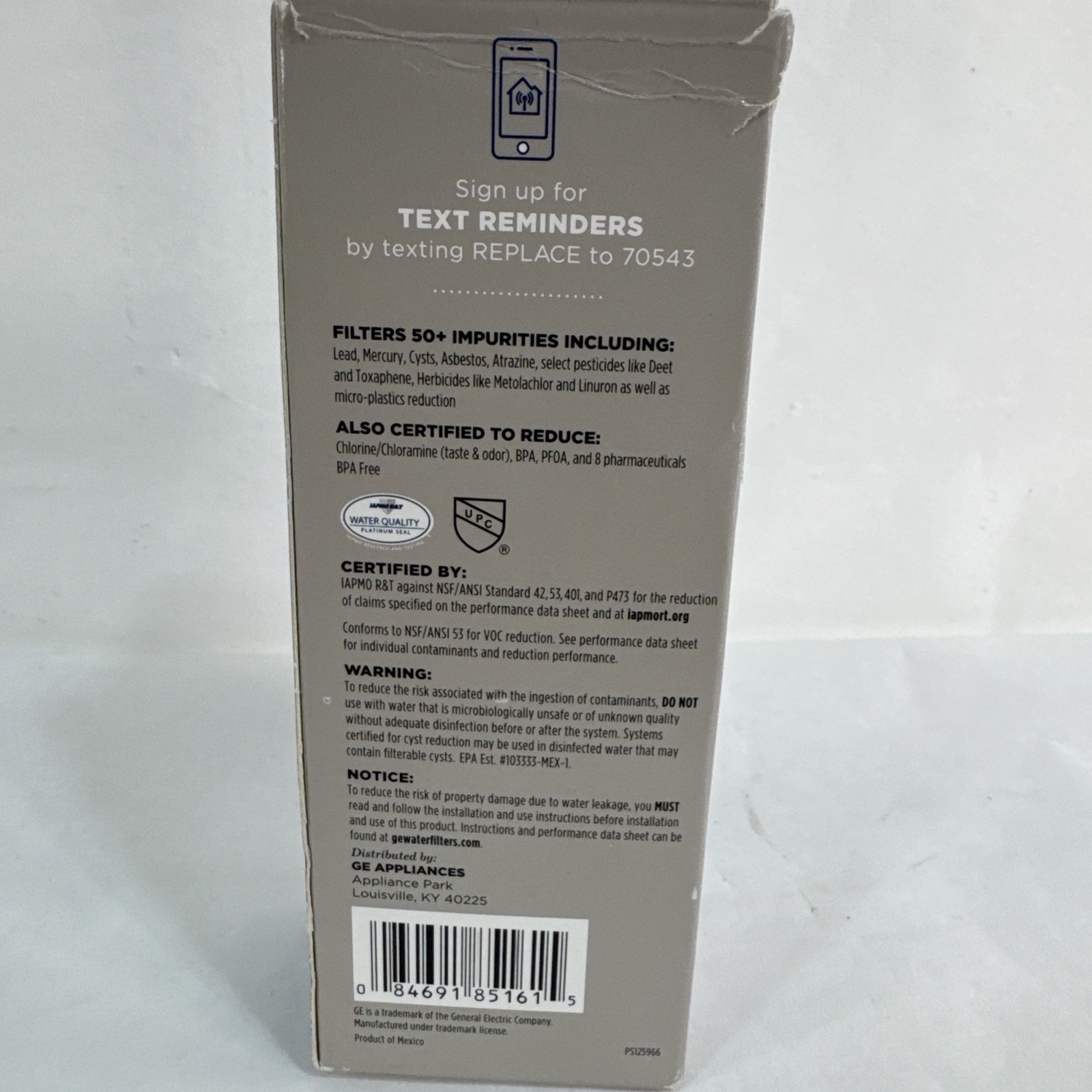 GE XWFE Refrigerator Water Filter Genuine Replacement w/ Chip, New