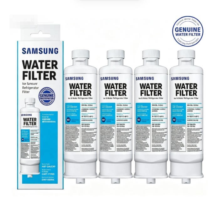 4 PACK Genuine Samsung DA97-17376B HAF-QIN/EXP REFRIGERATOR Water Filter US