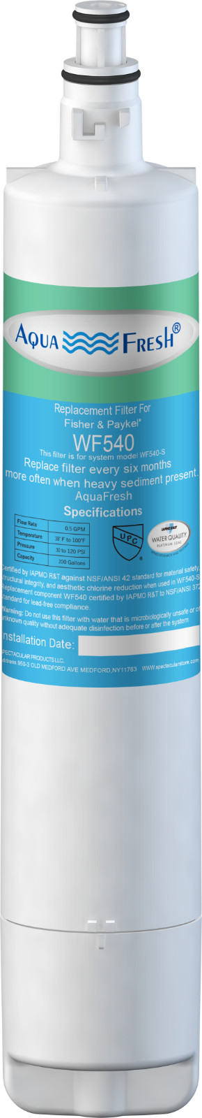 Fits Fisher & Paykel 847200 Certified Refrigerator Water Filter 2 Pack