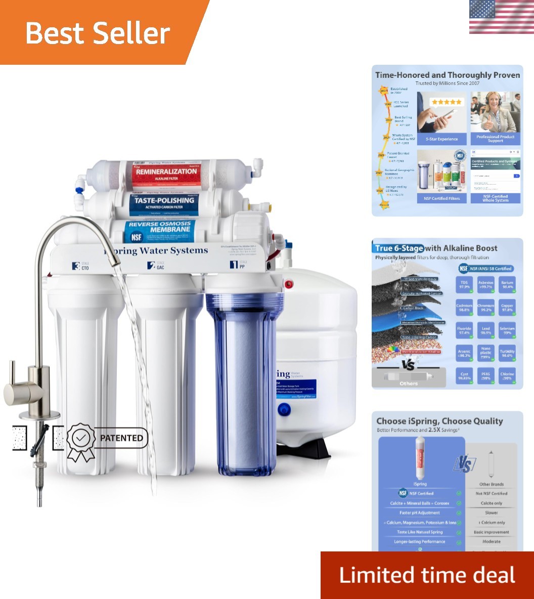 Advanced NSF Certified Reverse Osmosis Water Filter – 6-Stage Purification