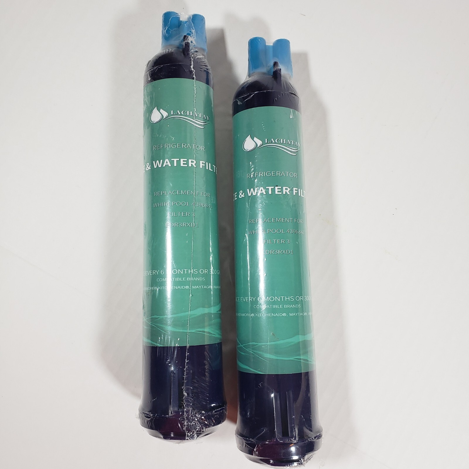 2-Pack Refrigerator Ice Maker Filter Replacement for 4396841 Filter 3 EDR3RXD1