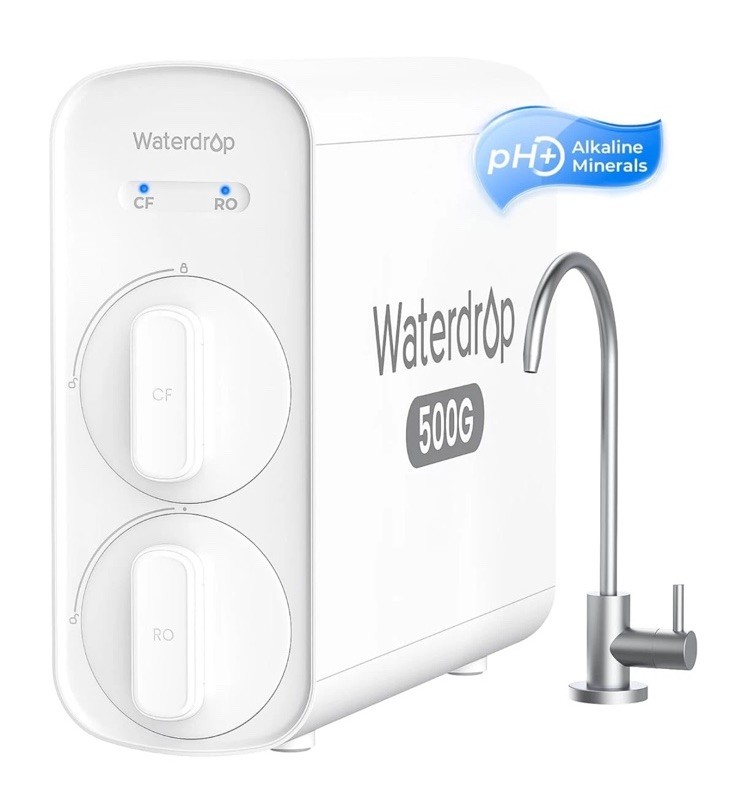 Waterdrop G5P500 Alkaline Mineral Ph+ Reverse Osmosis Water Filter, NSF/ANSI 58