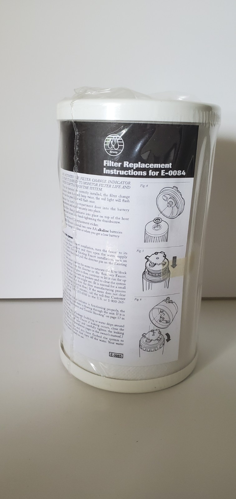 Amway Water Treatment System Replacement Filter E-0085R E-0084