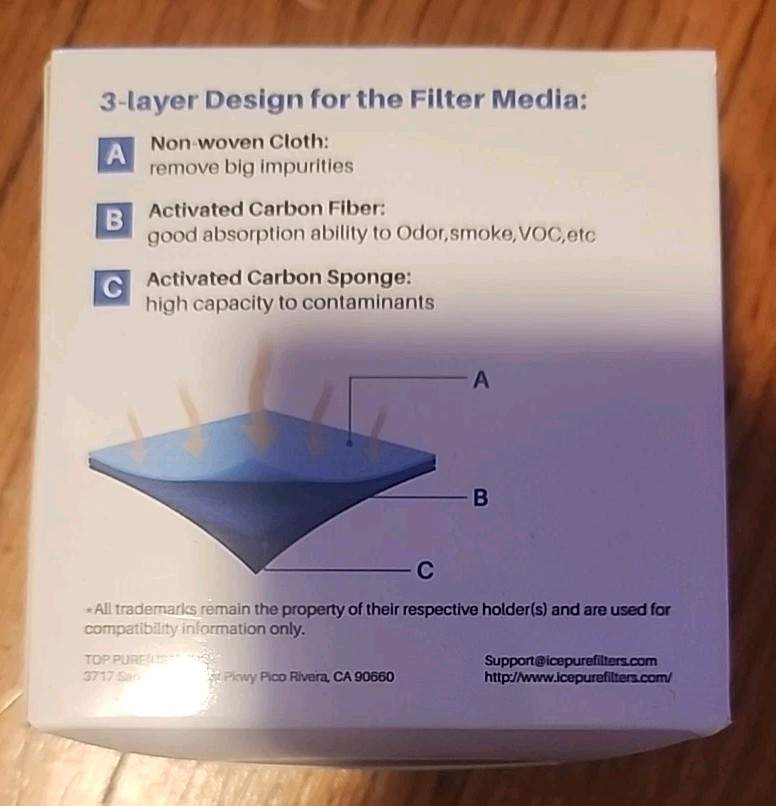 IcePure RWF4700A Refrigerator Filter – 4 Pack