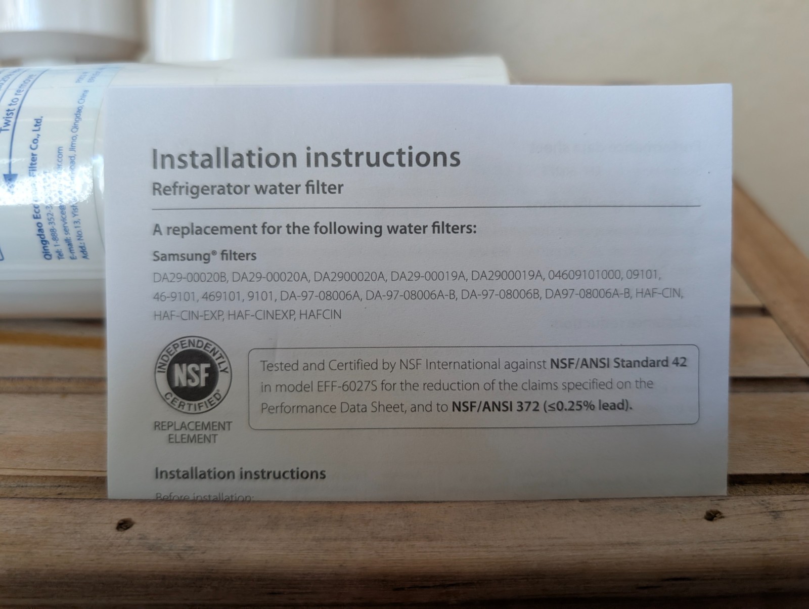 Waterspecialist WS627B Refrigerator Water Filter 3-Pack Samsung DA29-00020B