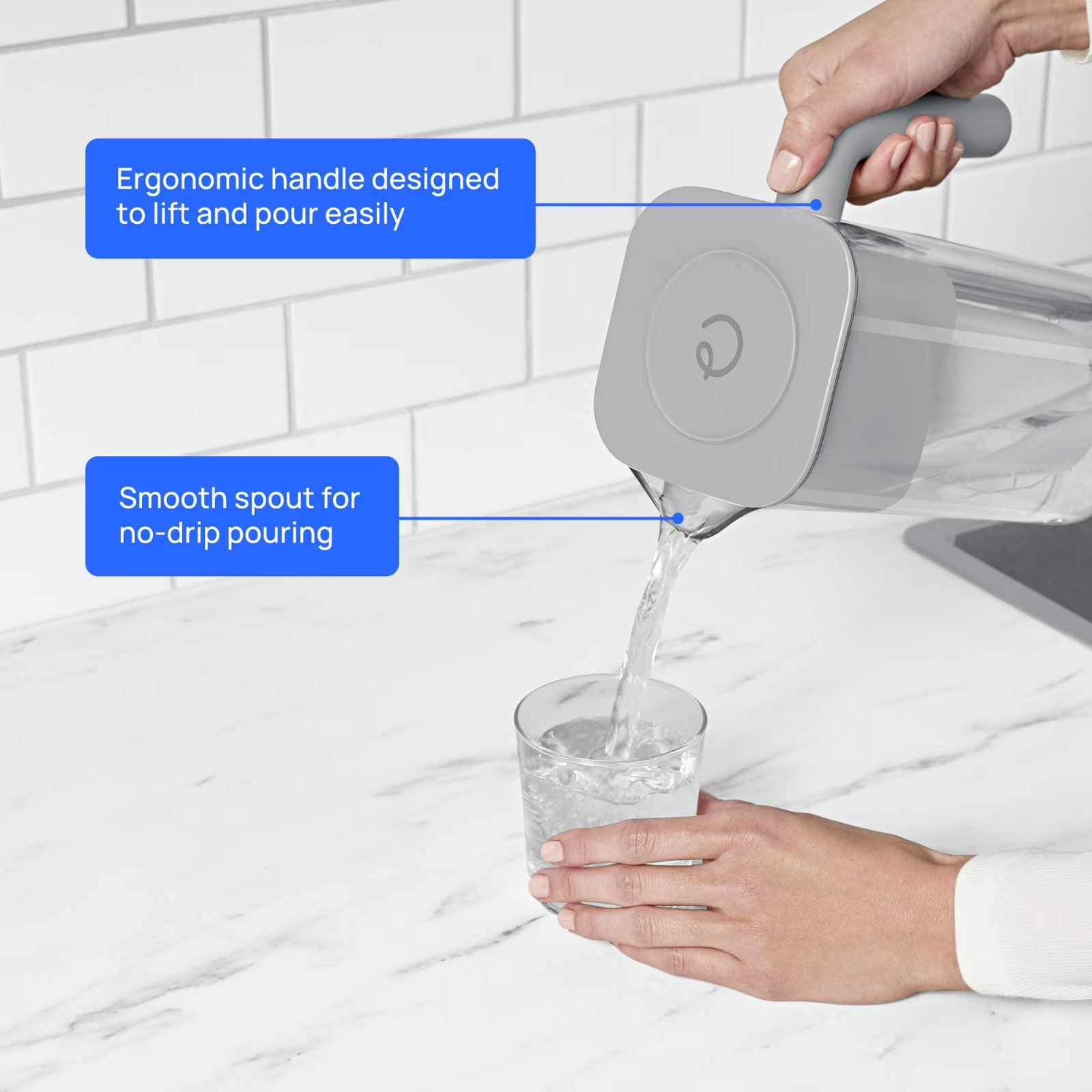 Culligan ZeroWater 7 Cup Water Filter Pitcher 5 Stage Filtration Jug BPA Free