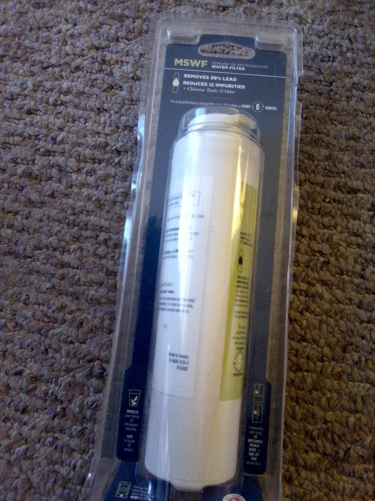 1 PACK GE MSWF SmartWater Refrigerator Replacement Water Filter New, USA