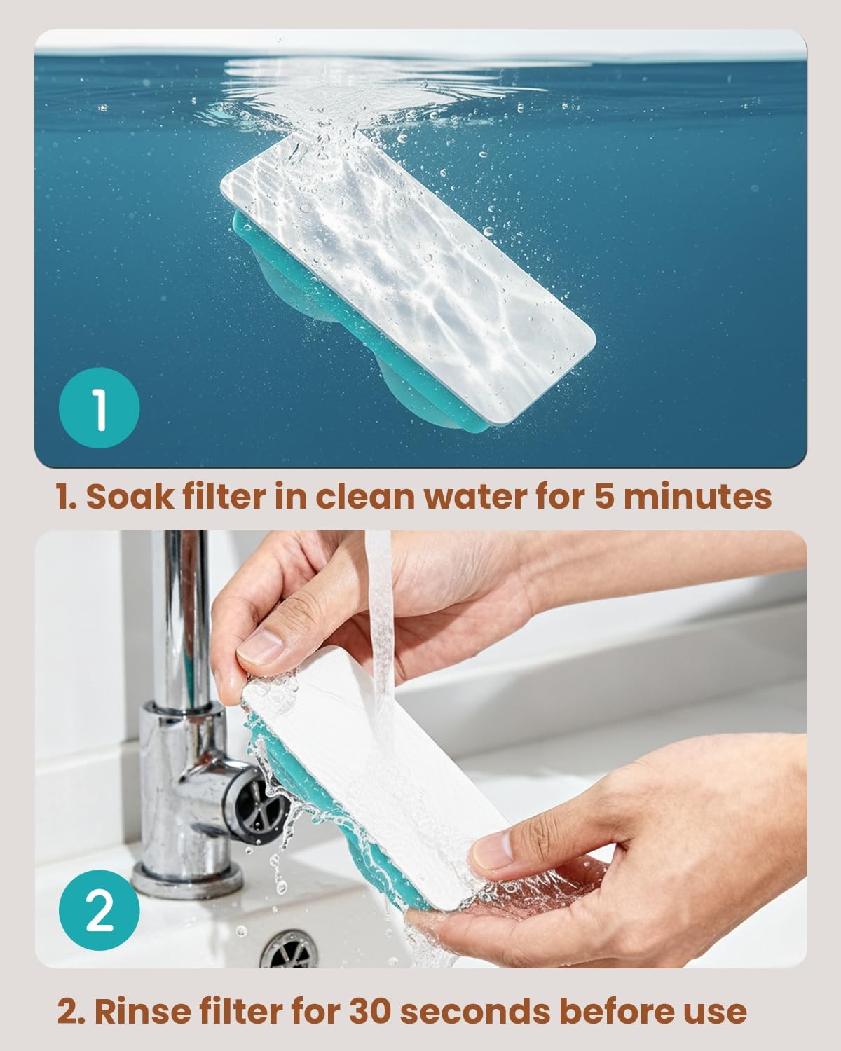 12 Pack of Official Replacement Filters and Sponges (6 Months Set) for Stainl…