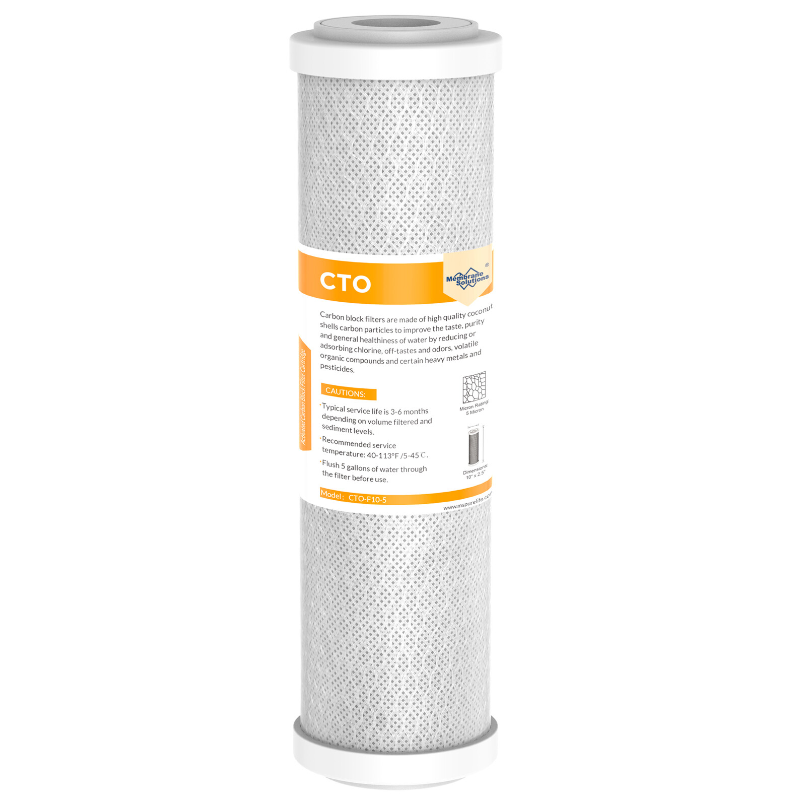 3X 10″x2.5″ PP+CTO+GAC Water Filter Sediment Cartridges for 3 Stage Filteration
