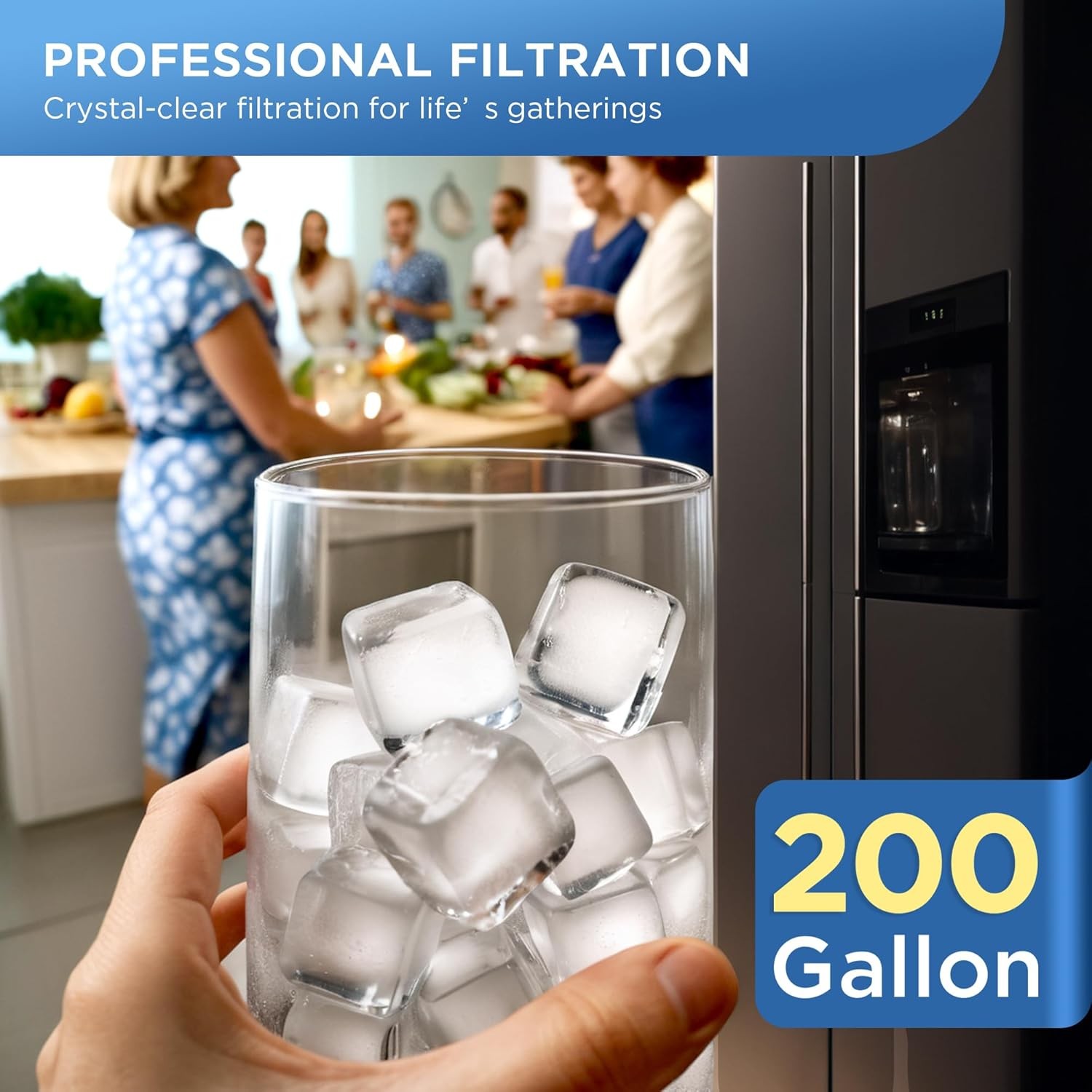 NSF 42 Certified Refrigerator Water Filter Replacement GE Fridges RPWF, NO CHIP