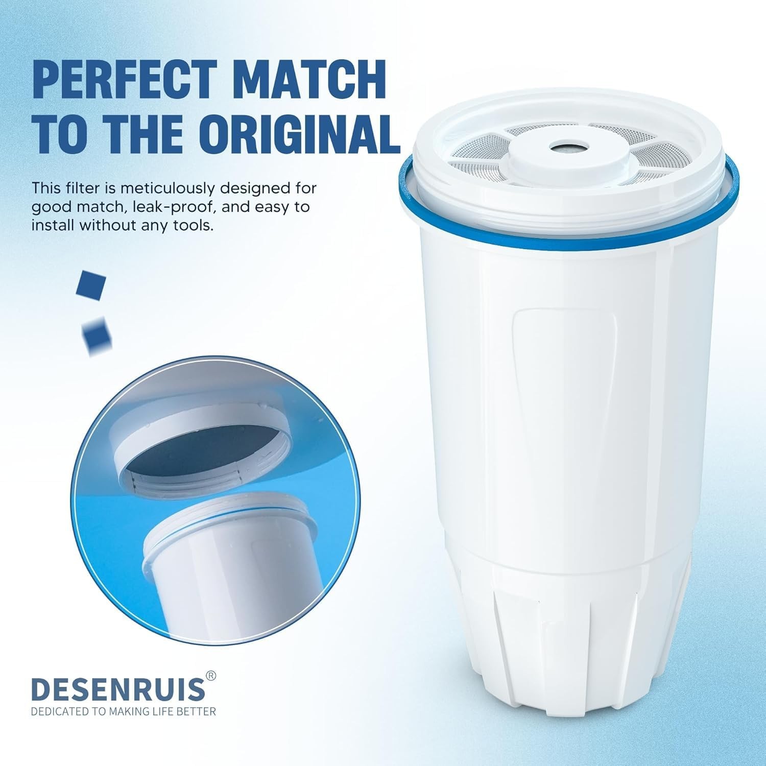 3 Pack Water Filter Replacement Fits Zero ZR-001 ZR-004 ZP-006 ZR-017
