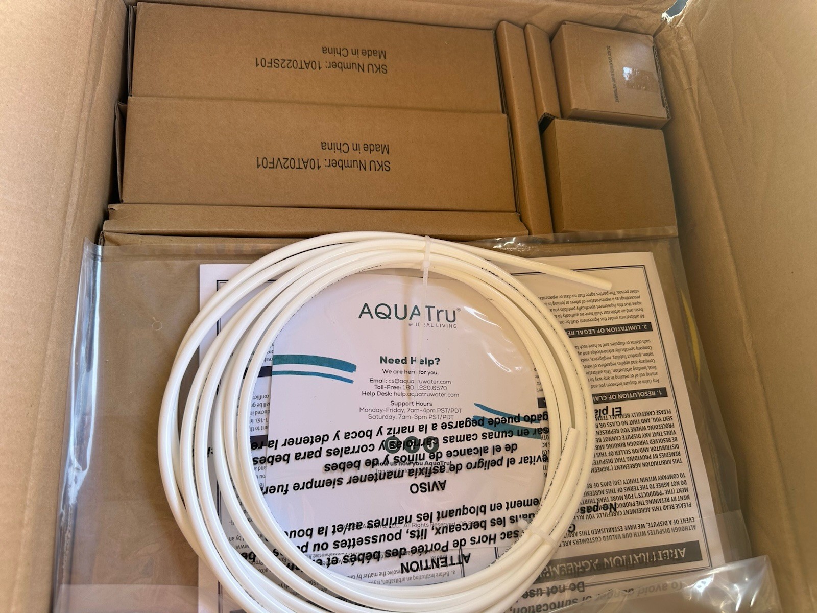 AquaTru 5 Stage ATU100 Reverse Osmosis Filter System Under Sink Purification