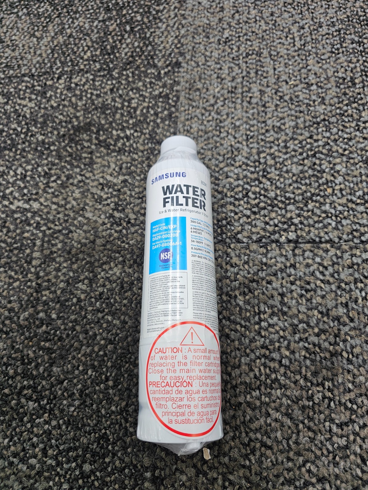 (QTY 6) Samsung DA29-00020B HAF-CIN/EXP Refrigerator Water Filter Carbon Block