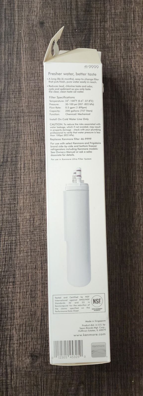 Kenmore Clear Filter Refrigerator #46 9999 New Sealed